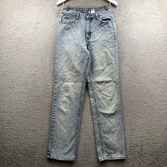 Vintage Calvin Klein 5 Pocket Jean Sandblast Jeans Womens Size 8 x32 Made in USA - Picture 1 of 16
